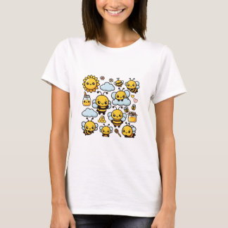 Schattige bijen t-shirt
