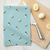 schattige bijen theedoek (Quarter Fold)