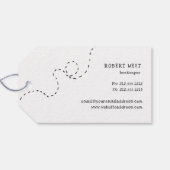 schattige bijen vliegende krafthoning cadeaulabel (Achterkant Horizontaal)