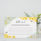 Schattige bijen Vrijgezellenfeest spel Briefpapier (Staand voorkant)