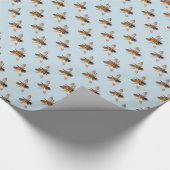 Schattige Bijenhoningbijenhommelpatroon Cadeaupapier (Hoek)