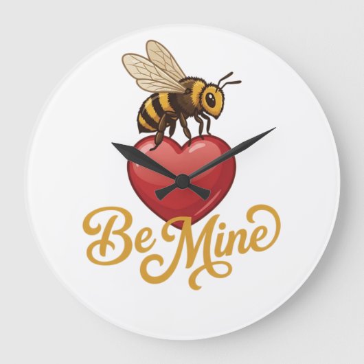 Schattige Bijenkorf Be Mine Grote Klok (Voorkant)