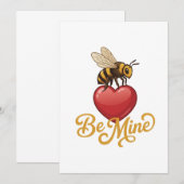 Schattige Bijenkorf Be Mine  Kaart (Voorkant / Achterkant)