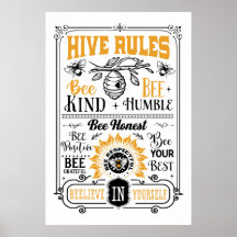 schattige bijenkorf schrijft woordkunst