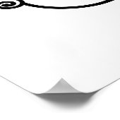 schattige bijenkorf schrijft woordkunst poster (Hoek)