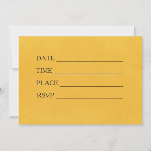 Schattige bijenthema 1e verjaardagsfeest uitnodigi kaart (Achterkant)