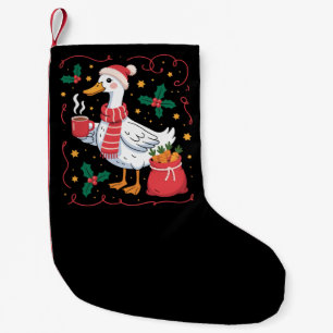Schattige bijpassende kerstgans Grappige familie-e Kleine Kerstsok