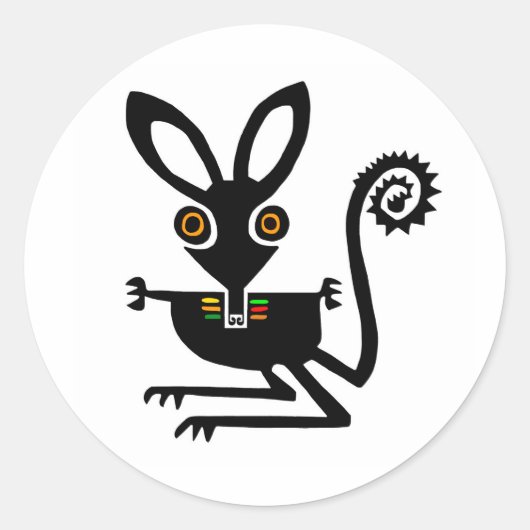 Schattige BILBY - Australië - Bedreigde dieren Ronde Sticker (Voorkant)