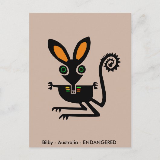 Schattige BILBY - Bedreigd dier - buideldier - Briefkaart (Voorkant)