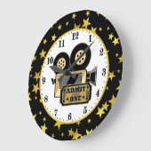 schattige bioscoopliefhebbers grote klok (Hoek)