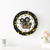 schattige bioscoopliefhebbers grote klok (Huis)