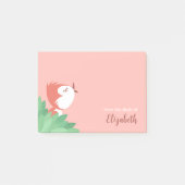 Schattige Bird Chick Sun Meisje Post-it® Notes (Voorkant)