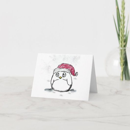 Schattige Bird Christmas Pet Kaart (Voorkant)