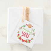 Schattige Bird dank u Bedankjes Labels (In situ)