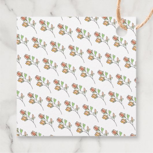 Schattige Bird dank u Bedankjes Labels (Achterkant)