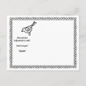 Schattige Bird heeft het nieuwe huisadres van Nest Aankondigingskaart (Achterkant)