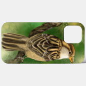 Schattige Bird iPhone Case Kleine Sparrow (Achterkant (horizontaal))