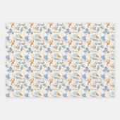 Schattige Bird & Red Berry kerstpatroon Inpakpapier Vel (Voorkant 2)