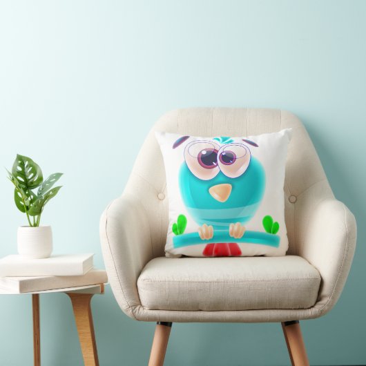 Schattige Birdie Chill Pillow Kussen (Stoel)