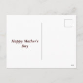 Schattige Birdie Roze Geel bruin Bloemen Moederdag Feestdagenkaart (Achterkant)