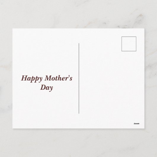 Schattige Birdie Roze Geel bruin Bloemen Moederdag Feestdagenkaart (Achterkant)