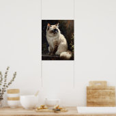 Schattige Birman Cat Art Print Poster (Keuken)