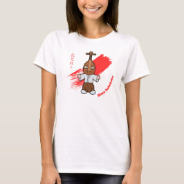 Schattige Biwa-bokuboku Luit Man Yokai T-shirt