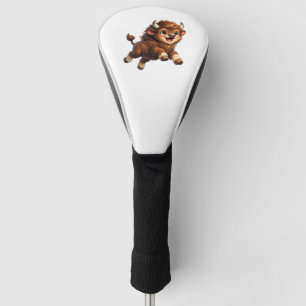 Schattige Bizon met Grote Ogen Gelukkig Natuur Tek Golfheadcover