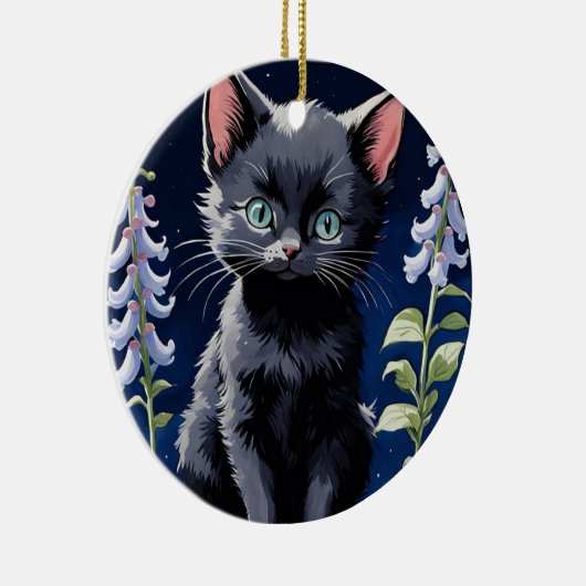 Schattige Black Cat Ornamenten (Rechts)