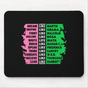 Schattige Black History Month AKA Leuke T-shirt Zw Muismat