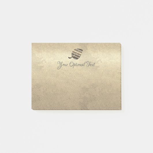 Schattige bladgoud post-it® notes (Voorkant)