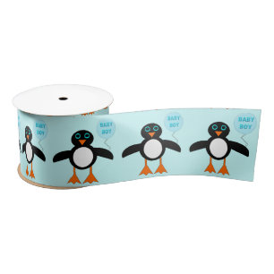 Schattige Blauw Baby Boy Penguin Lint