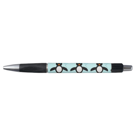 Schattige Blauw Baby Jongen Penguin Pen (Voorkant)
