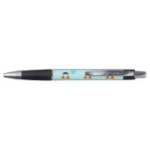 Schattige Blauw Baby Jongen Penguin Pen (Achterkant)