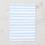 Schattige blauw Baby shower Raad hoeveel spelkaart Informatiekaartje (Achterkant)