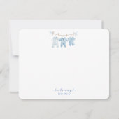 Schattige Blauw Babykleding Babyjongen Bedankt kaa (Voorkant)