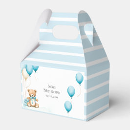 Schattige blauw Beren ballon Baby shower Bedankdoosjes