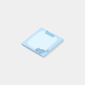Schattige blauw bericht, merkt het op post-it® notes (Schuin)