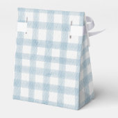 Schattige blauw boog lint baby shower bedankdoosjes (Achterkant)