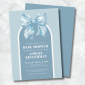 Schattige Blauw Bow Boy Baby shower Kaart