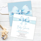 Schattige Blauw Bow Boy Baby shower Kaart