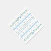  Schattige Blauw Bow Boy Baby shower Servet (Hoek)