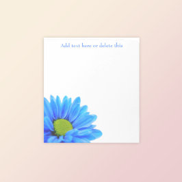 Schattige Blauw Daisy Bloemen Notitieblok