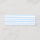 Schattige blauw Display douchekaartinzetstuk Mini Visitekaartje (Achterkant)