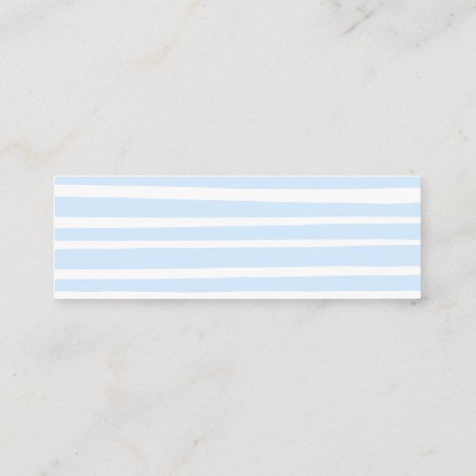 Schattige blauw Display douchekaartinzetstuk Mini Visitekaartje (Achterkant)