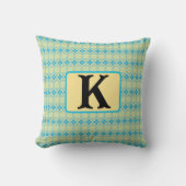 SCHATTIGE BLAUW EN GEEL KUSSEN (Voorkant)