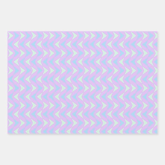 Schattige blauw en Paarse geometrische driehoekspa Inpakpapier Vel (Voorkant 2)