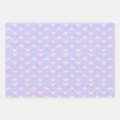 Schattige blauw en Paarse geometrische driehoekspa Inpakpapier Vel (Voorkant)