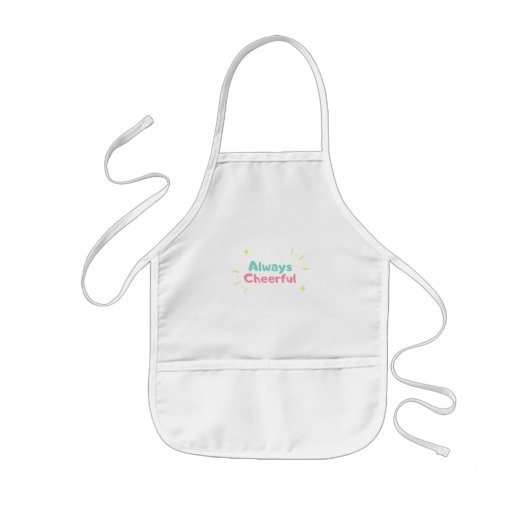 Schattige blauw en roze Kind Schort (Voorkant)