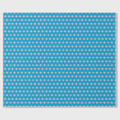 Schattige Blauw en Roze Mid Century Modern Geometr Cadeaupapier (Vlak)